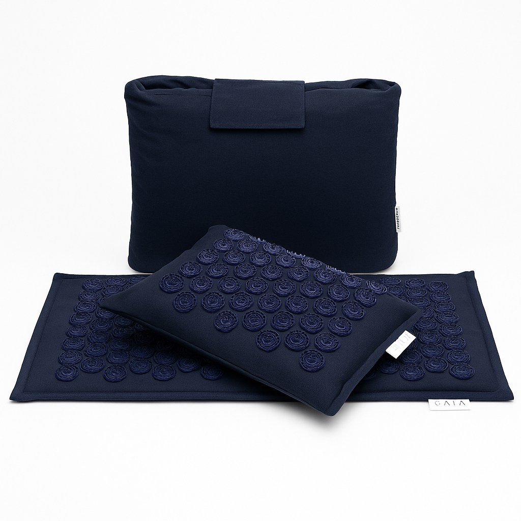 Esterilla de Acupresión Natural de Lino y Coco + cojín y bolsa